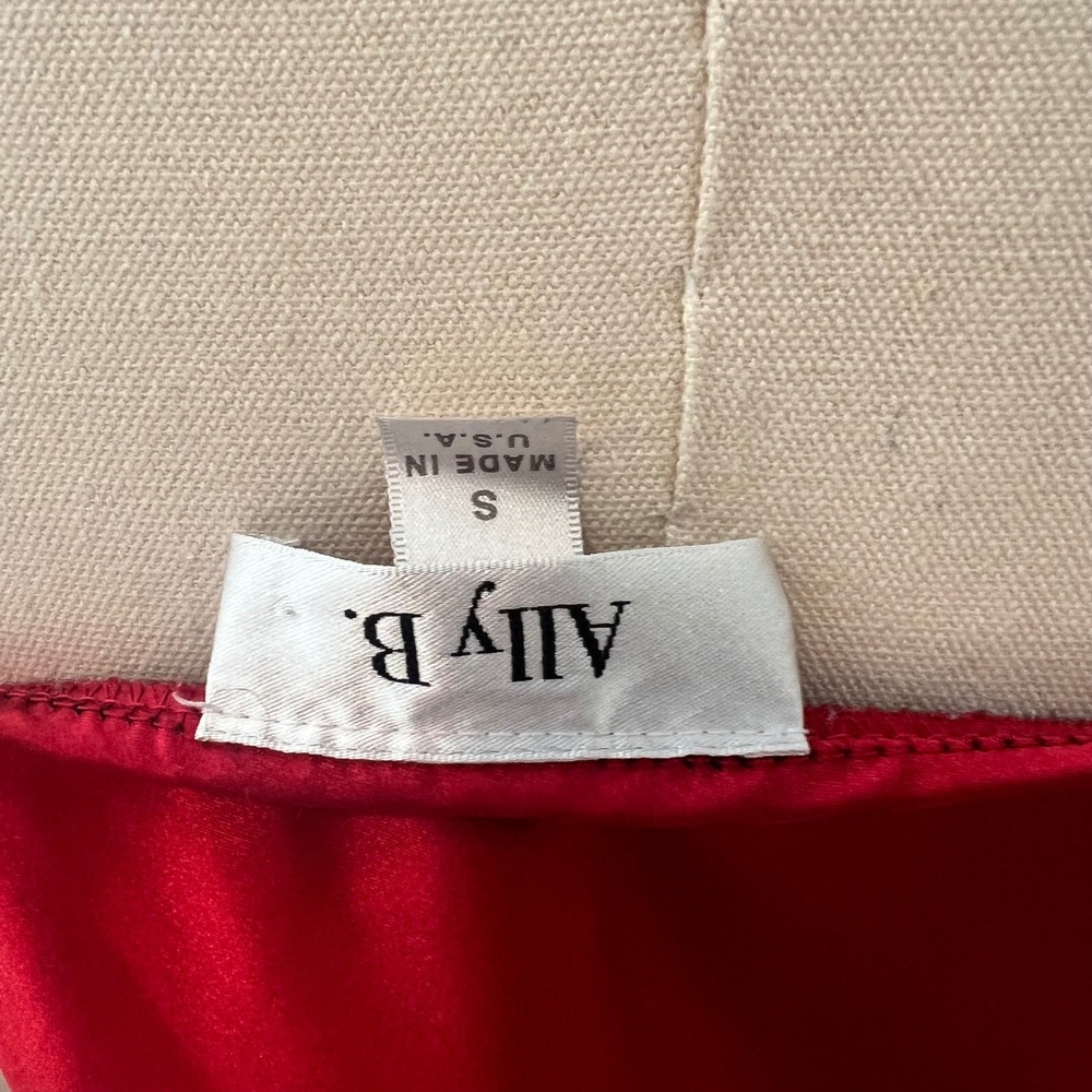 vintage‎ red satin babydoll tank top - Picture 6 of 6